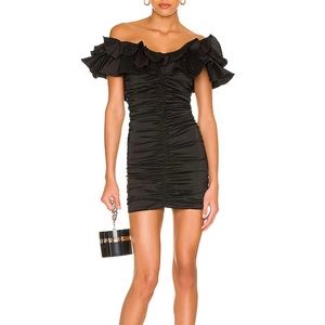 Nikolina Ruched Dress in Black